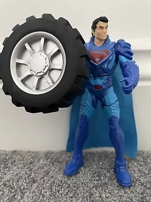 Buy Superman Man Of Steel Power Attack Deluxe Wheel Wrecker 6” Action Figure • 3.49£