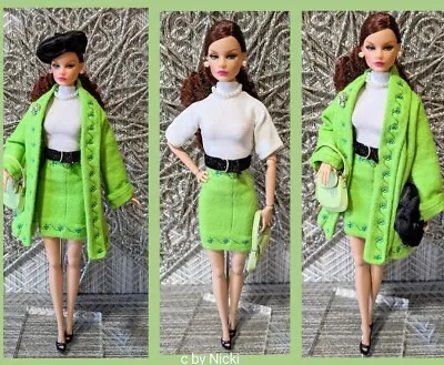 Buy Fashion Set 9 Piece Costume For Barbie Collector Model Muse Fashion Royalty Size • 36.42£