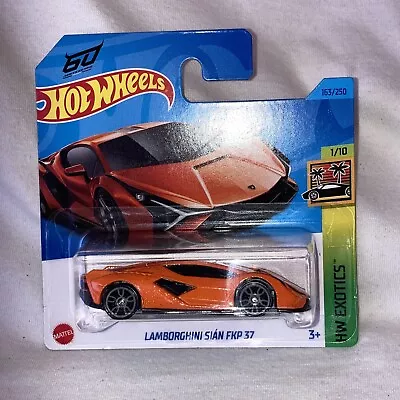 Buy Hot Wheels Lamborghini Sian FKP.37 Supercar Orange Good Detailing See Photo’s • 6.40£