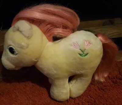 Buy Vintage 1980's My Little Pony Softies Yellow & Pink Tulips Posey Soft Plus Toy • 14.99£