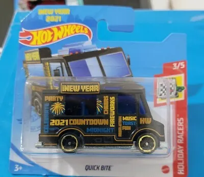 Buy Hot Wheels Quick Bite 2021 New Year 3/5 Holiday Racers • 6.99£
