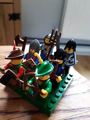 Buy Complete Set Of 6 Lego Castle Mini Figures With Accessories Vintage • 24.99£