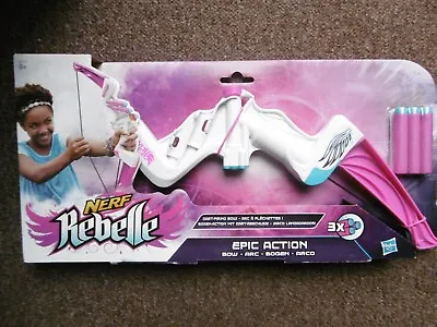 Buy Nerf Rebelle Epic Action Bow And Darts New Sealed Gift Idea • 25.99£