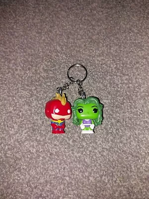 Buy Marvel Captain Marvel And She Hulk Funko Figures Keyring • 5£