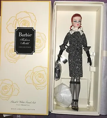 Buy 2016 Barbie BLACK WHITE TWEED SUIT SILKSTONE FASHION MODEL BFMC GOLD LABEL NRFB  • 205.60£