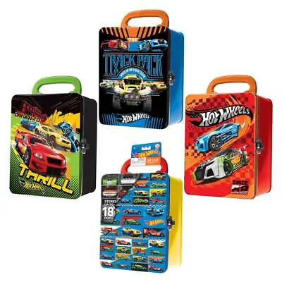 Buy Hot Wheels Tin Storage Case Holds 18 Cars Assorted ONE SUPPLIED @ RANDOM  • 16.99£