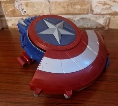 Buy Marvel Captain America Civil War Dart Firing Nerf Blaster Reveal Shield - 2016 • 5.95£