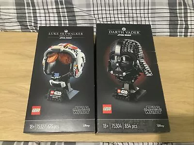 Buy Lego Star Wars Helmets Darth Vader And Luke Skywalker Bnisb • 114.99£