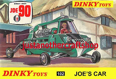 Buy Dinky Toys 102 Joe's Car Joe 90 Gerry Anderson A4 Size Poster Leaflet Shop Sign  • 4.49£