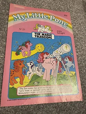 Buy Vintage G1 My Little Pony UK Magazine Comic Issue 21 The Magic Telescope • 6£