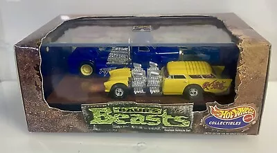 Buy 1/64 Hot Wheels Collectibles Car Set Baur's Beasts Chevy Nomad + Truck Mint Cars • 12.99£