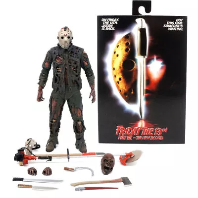Buy NECA Horror Friday The 13th VII New Blood Jason 7  Action Figure Model Toys • 63.35£