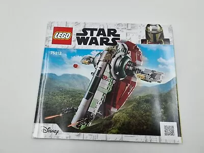 Buy Lego Star Wars Boba Fetts Starship Slave 1 75312 Instructions Only New (f4) • 4.99£