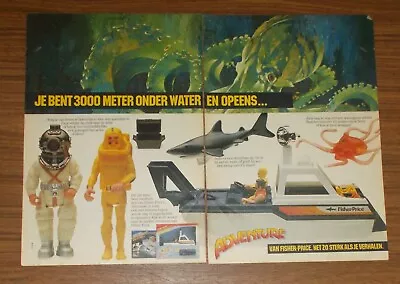 Buy Rare Advertising Fisher-Price ADVENTURE PEOPLE SEA SHARK 1983 • 5.13£
