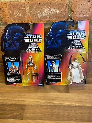 Buy Star Wars 90's POTF Luke X-Wing & Princess Leia Action Figures Bundle / Lot 1 • 21.99£