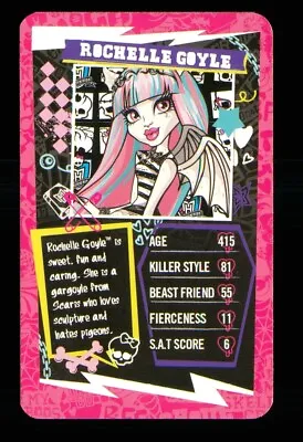 Buy 1 X Info Card Monster High Character Rochelle Goyle - R110 • 2.29£
