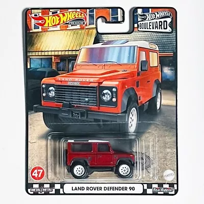 Buy Hot Wheels Premium Boulevard #47 Land Rover Defender 90 (Red) • 11.87£