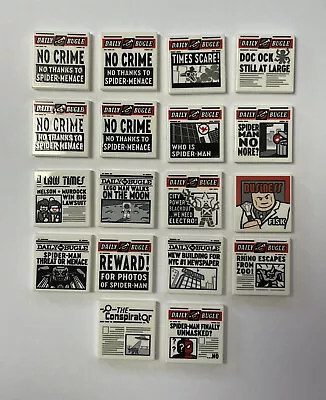 Buy LEGO The 18 Printed Newspaper Tiles From The Set 76178 Daily Bugle (NA31) • 12.49£