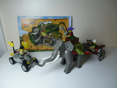Buy LEGO Vintage Adventurers Orient Expedition Elephant Caravan (7414) + Instruction • 65.99£