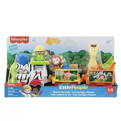 Buy Fisher Price Little People Safari Train Musical Train With Zoo Figures NEW • 30.99£
