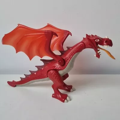 Buy Playmobil Fire Breathing Dragon Figure Toy Red Medival Castle Knights Range • 6.95£