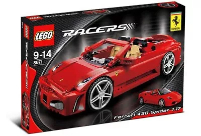 Buy Lego Racers 8671 Ferrari F430 Spider 1:17 Box & Manual - Full Set Piece • 70£
