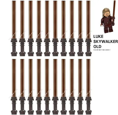 Buy 20 X Official Lego, Old Luke Skywalker Lightsabers - Dark Brown Hilt, Fast - New • 5.95£
