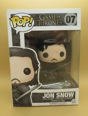 Buy Funko Pop! Game Of Thrones Number 07 Jon Snow Boxed Vinyl Figure Figurine • 0.99£