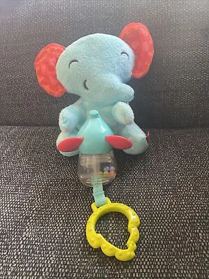 Buy FISHER PRICE PULL UP TOY ELEPHANT (wiggle Jiggle) Vibrating Baby Toy • 6£