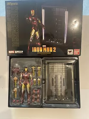 Buy Bandai Tamashii Nations  Iron Man 2  S.H. Figuarts MK. VI & Hall Of Armor Set • 250£
