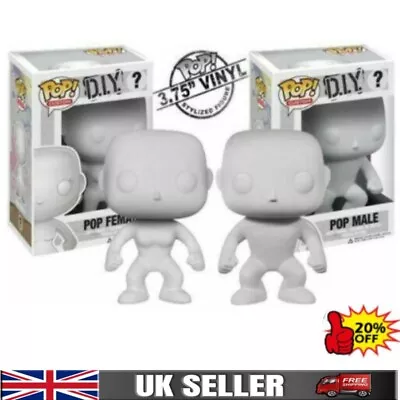 Buy New Funko POP DIY Male Female Figures Collectable Blank Custom Make Your Own Toy • 21.75£