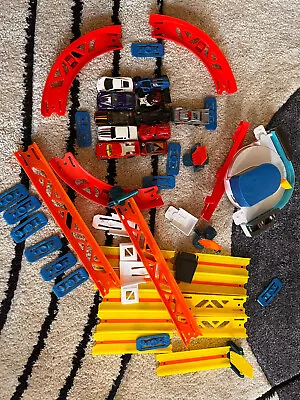Buy Hotwheels Tracks And Drop Ramp Launcher Bundle With Lots Of Cars • 24.45£