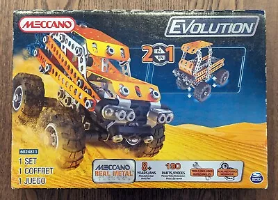 Buy Meccano Evolution 2 In 1 6024811 Metal 190-piece Off Road Vehicle - New & Sealed • 14.99£