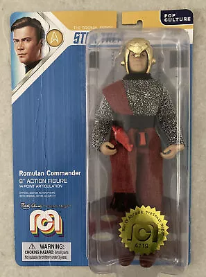 Buy Star Trek The Original Series Romulan Commander Mego Action Figure New On Card • 19.99£