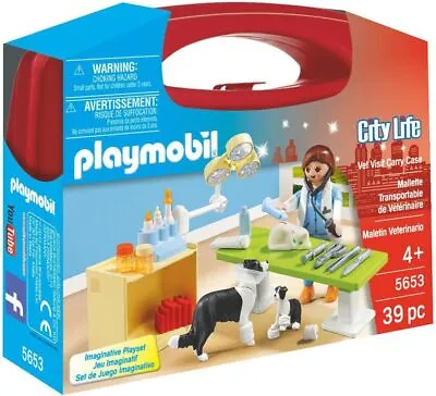 Buy Playmobil 5653 City Life Collectable Small Vet Carry Case • 14.42£