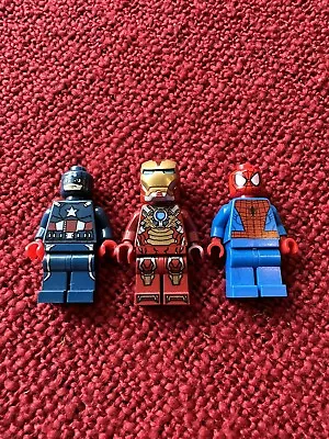 Buy LEGO Iron Man, Spiderman, Captain America Minifigures • 10£