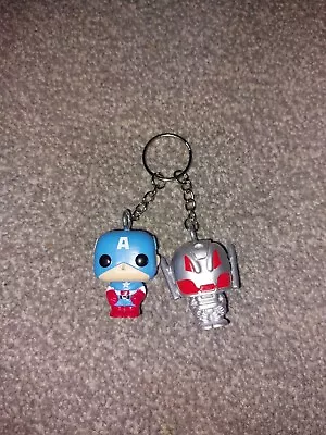Buy Marvel Captain America And Ultron Funko Figures Keyring • 5£