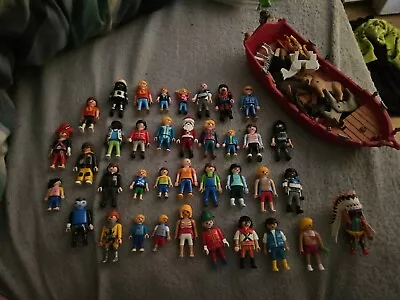Buy 35+ Playmobil Figures Animals And Boat  • 8£