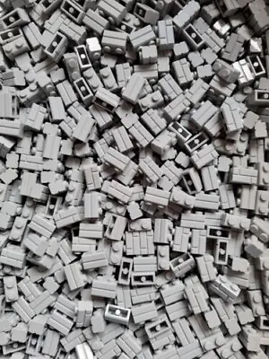 Buy Lego 1x2 Light Grey Masonry Bricks - 100pcs (98283) New • 10.95£