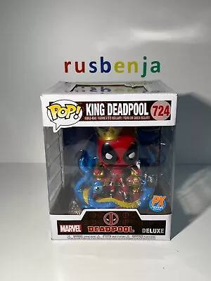 Buy Funko Pop! Marvel Deadpool - King Deadpool On Throne PX Previews #724 • 27.99£