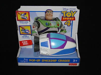 Buy NEW Disney Pixar TOY STORY 4 Buzz Lightyear Pop-Up Spaceship Fisher Price • 13.99£