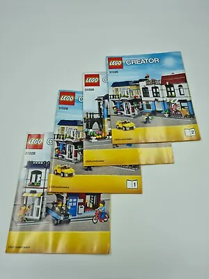 Buy Lego Creator Bike Shop And Cafe 31026 INSTRUCTIONS ONLY  NEW (S2) • 5.99£