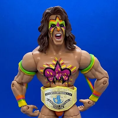 Buy WWE Custom Wrestling Belts - Mattel - Yellow Intercontinental Championship • 2.99£