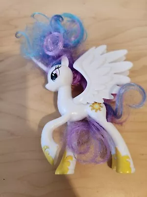 Buy My Little Pony MLP - Princess Celestia Brushable Figure G4 WHITE WINGS • 3.99£