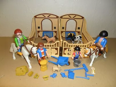 Buy PLAYMOBIL STABLE FARM SET (Horses,Animals,People,Ponies,Accessories) • 9.49£