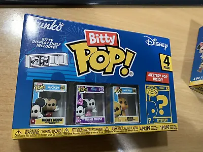 Buy Funko Bitty Pop Disney Mickey Mouse 4 Pack Miniature Vinyl Figures (35C) • 6.99£