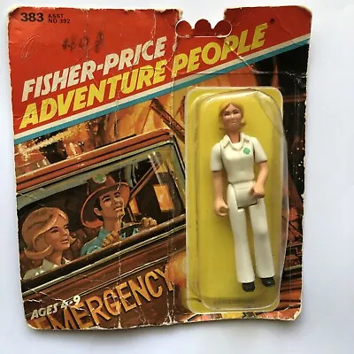 Buy Fisher-Price Adventure People Paramedic 383 Women Vintage 1979 Sealed Unopened • 32£