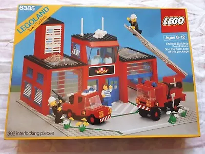 Buy Lego  Town System 6385 - Fire House (1985)  New Box • 558.99£