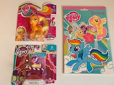 Buy My Little Pony Lot Applejack Figure Mini Twilight Sparkle & Sticker Book New • 21.99£