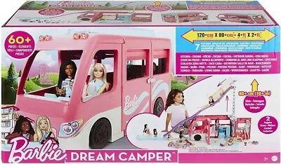 Buy Mattel Barbie RV Of Dreams Vehicle With Slide E Pool - 2 Puppies • 110.38£